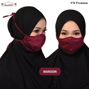 Premium Facemask - Maroon