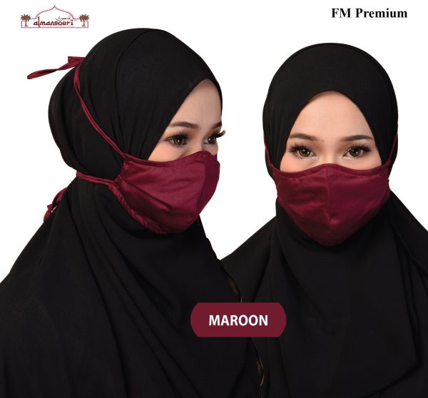Premium Facemask - Maroon